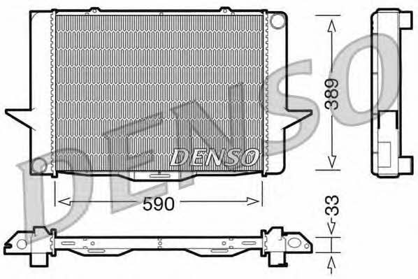 DENSO DRM33040 Radiator, engine cooling DRM33040: Buy near me at 2407.PL in Poland at an Affordable price!