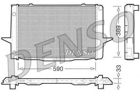 DENSO DRM33041 Radiator, engine cooling DRM33041: Buy near me in Poland at 2407.PL - Good price!