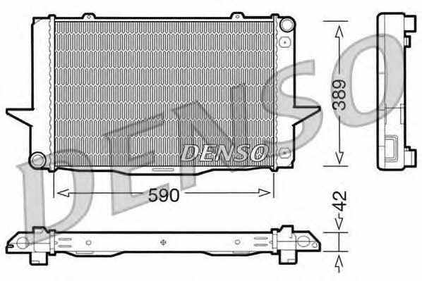 DENSO DRM33042 Radiator, engine cooling DRM33042: Buy near me in Poland at 2407.PL - Good price!