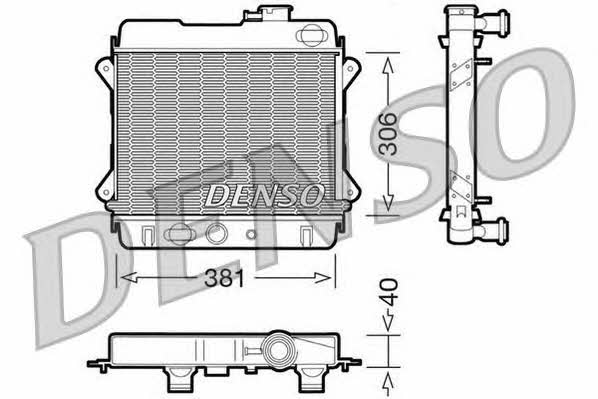 DENSO DRM34001 Радиатор охлаждения двигателя DRM34001: Отличная цена - Купить в Польше на 2407.PL!