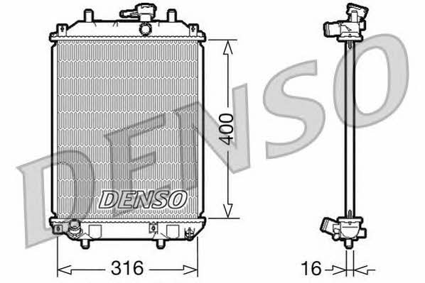 DENSO DRM35001 Radiator, engine cooling DRM35001: Buy near me at 2407.PL in Poland at an Affordable price!