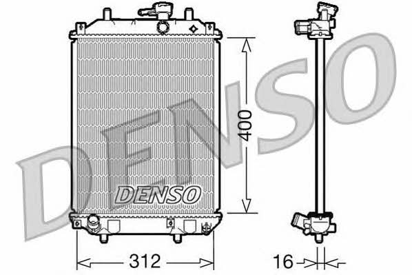 DENSO DRM35002 Радиатор охлаждения двигателя DRM35002: Отличная цена - Купить в Польше на 2407.PL!