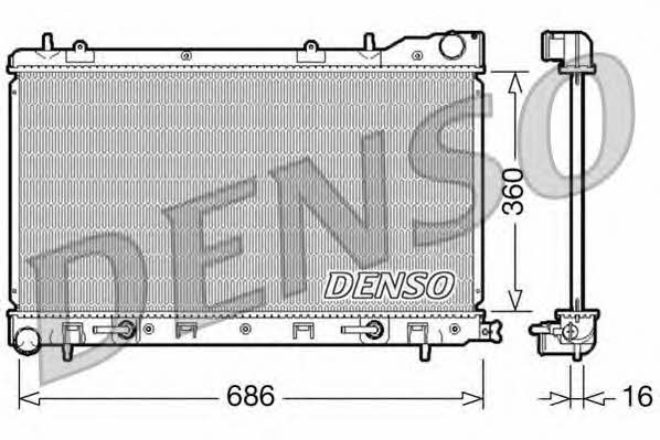 DENSO DRM36001 Radiator, engine cooling DRM36001: Buy near me in Poland at 2407.PL - Good price!