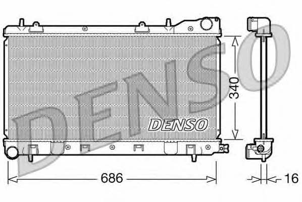 DENSO DRM36003 Радиатор охлаждения двигателя DRM36003: Отличная цена - Купить в Польше на 2407.PL!