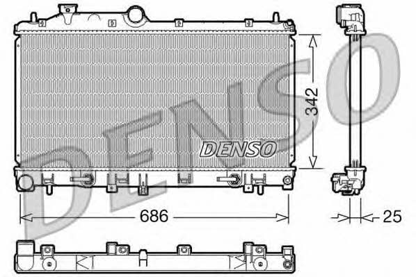 DENSO DRM36005 Radiator, engine cooling DRM36005: Buy near me in Poland at 2407.PL - Good price!
