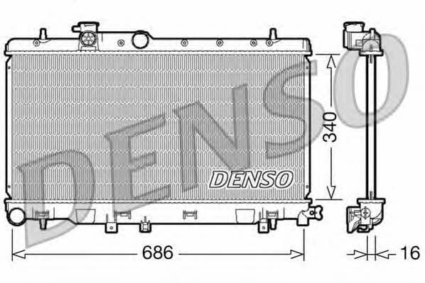 DENSO DRM36006 Радиатор охлаждения двигателя DRM36006: Отличная цена - Купить в Польше на 2407.PL!