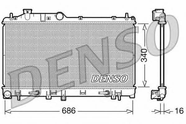 DENSO DRM36009 Радиатор охлаждения двигателя DRM36009: Отличная цена - Купить в Польше на 2407.PL!