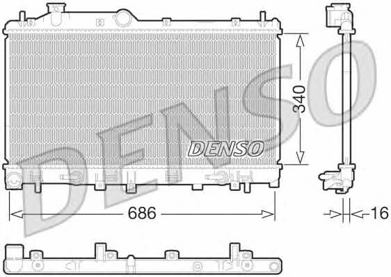 DENSO DRM36015 Radiator, engine cooling DRM36015: Buy near me in Poland at 2407.PL - Good price!