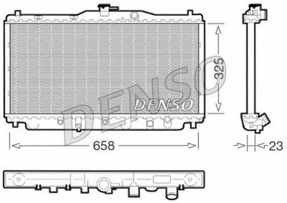 DENSO DRM40001 Radiator, engine cooling DRM40001: Buy near me in Poland at 2407.PL - Good price!