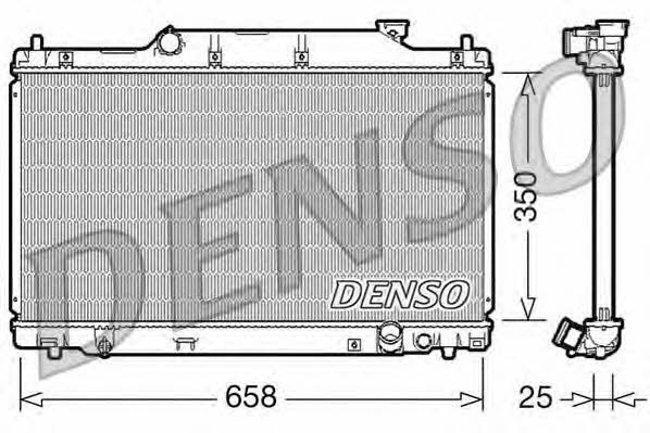 DENSO DRM40007 Радиатор охлаждения двигателя DRM40007: Отличная цена - Купить в Польше на 2407.PL!