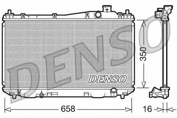DENSO DRM40009 Радиатор охлаждения двигателя DRM40009: Отличная цена - Купить в Польше на 2407.PL!