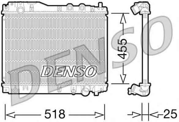 DENSO DRM40027 Радиатор охлаждения двигателя DRM40027: Отличная цена - Купить в Польше на 2407.PL!