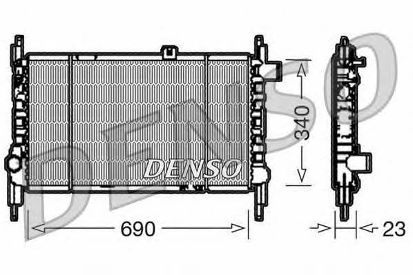 DENSO DRM44003 Радіатор охолодження двигуна DRM44003: Приваблива ціна - Купити у Польщі на 2407.PL!