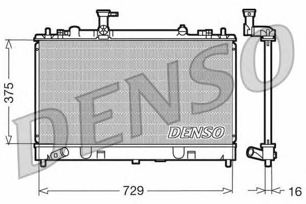 DENSO DRM44011 Радиатор охлаждения двигателя DRM44011: Отличная цена - Купить в Польше на 2407.PL!