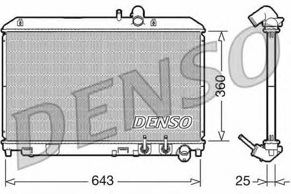DENSO DRM44012 Радиатор охлаждения двигателя DRM44012: Отличная цена - Купить в Польше на 2407.PL!