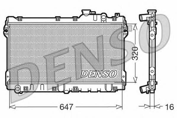 DENSO DRM44015 Radiator, engine cooling DRM44015: Buy near me in Poland at 2407.PL - Good price!