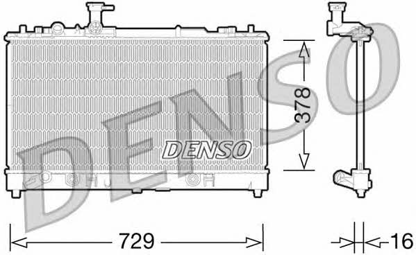 DENSO DRM44026 Радиатор охлаждения двигателя DRM44026: Отличная цена - Купить в Польше на 2407.PL!