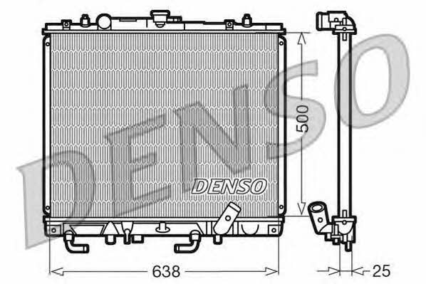 DENSO DRM45016 Радиатор охлаждения двигателя DRM45016: Отличная цена - Купить в Польше на 2407.PL!