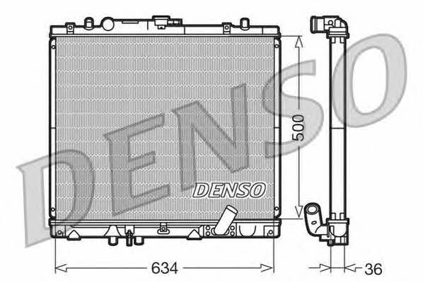 DENSO DRM45020 Радіатор охолодження двигуна DRM45020: Приваблива ціна - Купити у Польщі на 2407.PL!