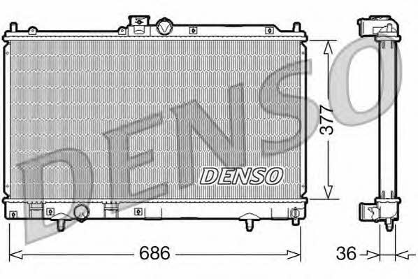 DENSO DRM45022 Радіатор охолодження двигуна DRM45022: Приваблива ціна - Купити у Польщі на 2407.PL!