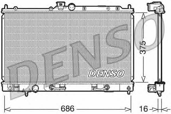 DENSO DRM45024 Радиатор охлаждения двигателя DRM45024: Отличная цена - Купить в Польше на 2407.PL!