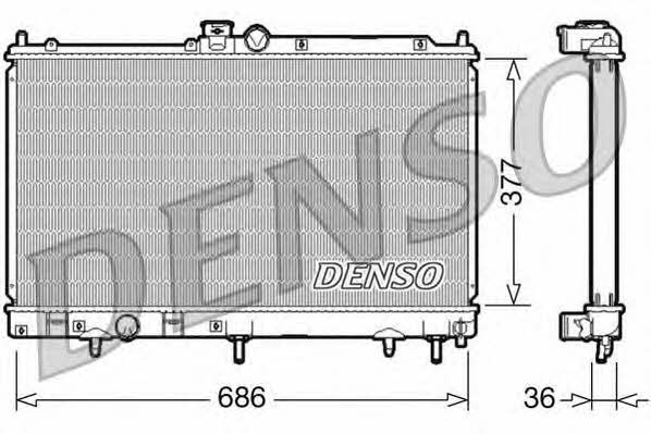 DENSO DRM45026 Radiator, engine cooling DRM45026: Buy near me in Poland at 2407.PL - Good price!