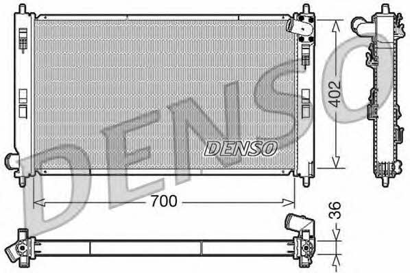 DENSO DRM45029 Radiator, engine cooling DRM45029: Buy near me at 2407.PL in Poland at an Affordable price!