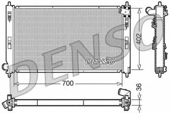 DENSO DRM45029 Радиатор охлаждения двигателя DRM45029: Отличная цена - Купить в Польше на 2407.PL!