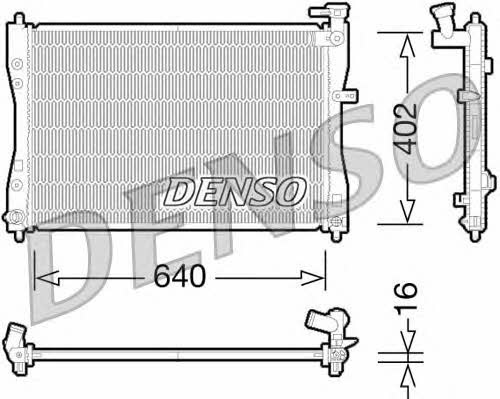 DENSO DRM45033 Радиатор охлаждения двигателя DRM45033: Отличная цена - Купить в Польше на 2407.PL!