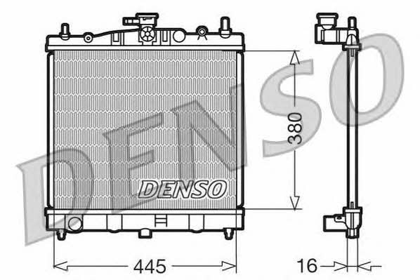 DENSO DRM46002 Радиатор охлаждения двигателя DRM46002: Отличная цена - Купить в Польше на 2407.PL!