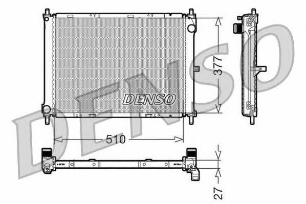 DENSO DRM46003 Radiator, engine cooling DRM46003: Buy near me in Poland at 2407.PL - Good price!