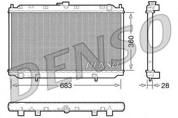 DENSO DRM46010 Radiator, engine cooling DRM46010: Buy near me in Poland at 2407.PL - Good price!