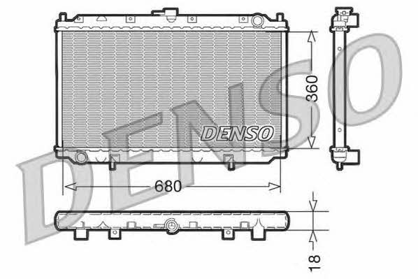 DENSO DRM46011 Радіатор охолодження двигуна DRM46011: Приваблива ціна - Купити у Польщі на 2407.PL!