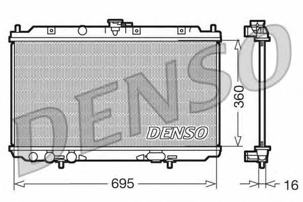 DENSO DRM46012 Radiator, engine cooling DRM46012: Buy near me at 2407.PL in Poland at an Affordable price!