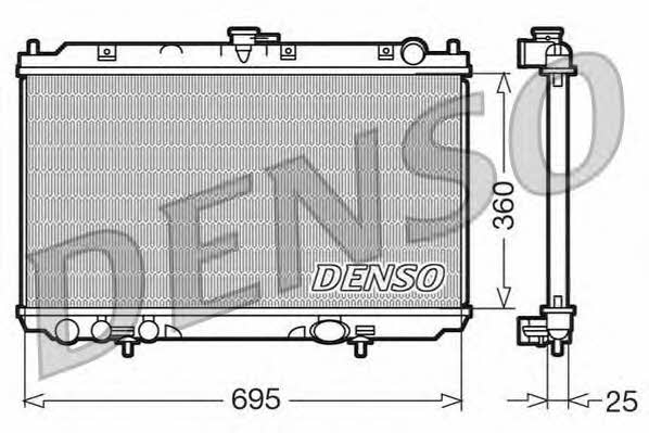 DENSO DRM46014 Radiator, engine cooling DRM46014: Buy near me in Poland at 2407.PL - Good price!