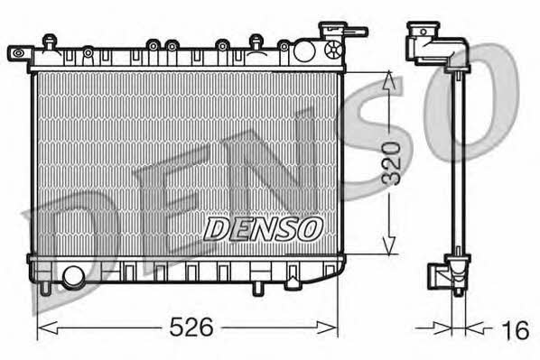 DENSO DRM46015 Радиатор охлаждения двигателя DRM46015: Купить в Польше - Отличная цена на 2407.PL!