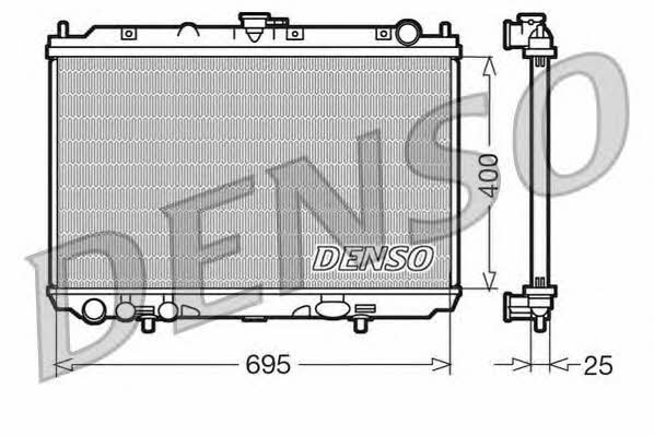 DENSO DRM46016 Радиатор охлаждения двигателя DRM46016: Отличная цена - Купить в Польше на 2407.PL!