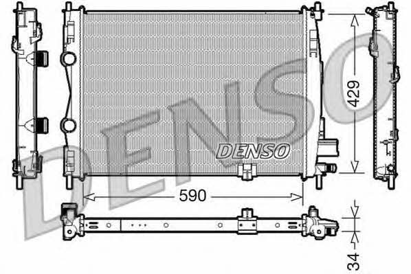 DENSO DRM46018 Radiator, engine cooling DRM46018: Buy near me in Poland at 2407.PL - Good price!