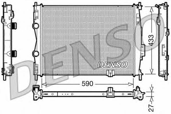 DENSO DRM46019 Radiator, engine cooling DRM46019: Buy near me in Poland at 2407.PL - Good price!