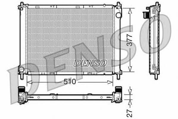 DENSO DRM46022 Radiator, engine cooling DRM46022: Buy near me in Poland at 2407.PL - Good price!