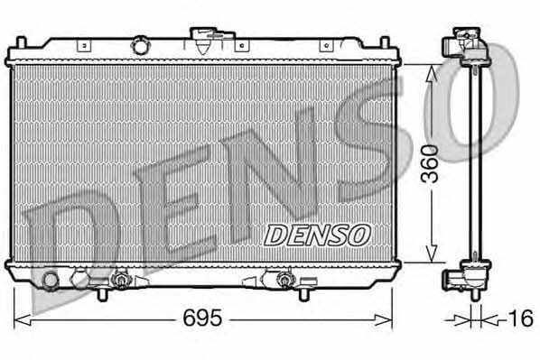 DENSO DRM46024 Радіатор охолодження двигуна DRM46024: Приваблива ціна - Купити у Польщі на 2407.PL!