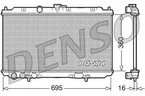 DENSO DRM46027 Радиатор охлаждения двигателя DRM46027: Отличная цена - Купить в Польше на 2407.PL!