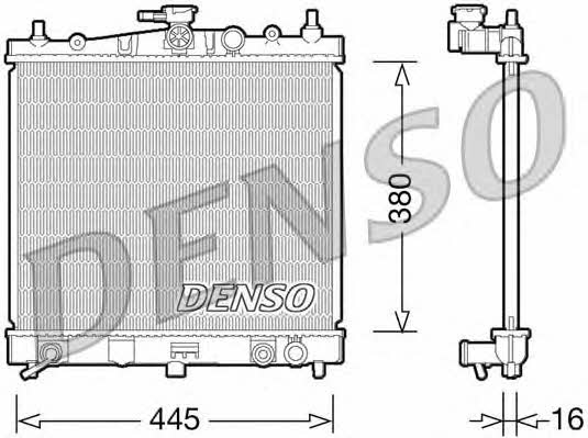 DENSO DRM46036 Радиатор охлаждения двигателя DRM46036: Отличная цена - Купить в Польше на 2407.PL!