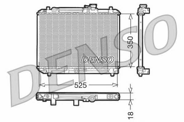 DENSO DRM47001 Радиатор охлаждения двигателя DRM47001: Отличная цена - Купить в Польше на 2407.PL!