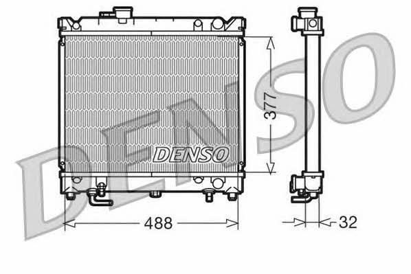 DENSO DRM47010 Radiator, engine cooling DRM47010: Buy near me in Poland at 2407.PL - Good price!