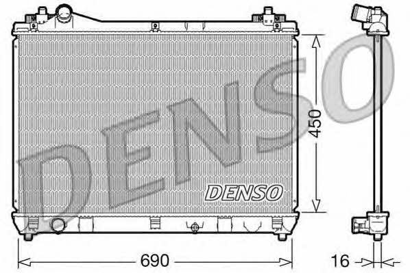 DENSO DRM47016 Radiator, engine cooling DRM47016: Buy near me in Poland at 2407.PL - Good price!