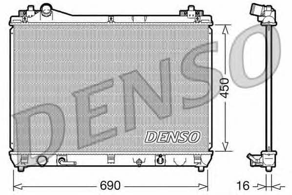 DENSO DRM47017 Radiator, engine cooling DRM47017: Buy near me at 2407.PL in Poland at an Affordable price!