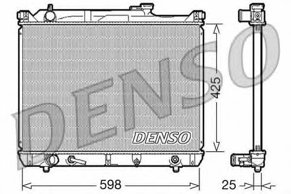 DENSO DRM47021 Радиатор охлаждения двигателя DRM47021: Отличная цена - Купить в Польше на 2407.PL!