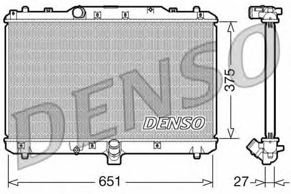 DENSO DRM47022 Радиатор охлаждения двигателя DRM47022: Отличная цена - Купить в Польше на 2407.PL!