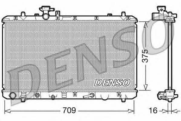 DENSO DRM47024 Радиатор охлаждения двигателя DRM47024: Отличная цена - Купить в Польше на 2407.PL!